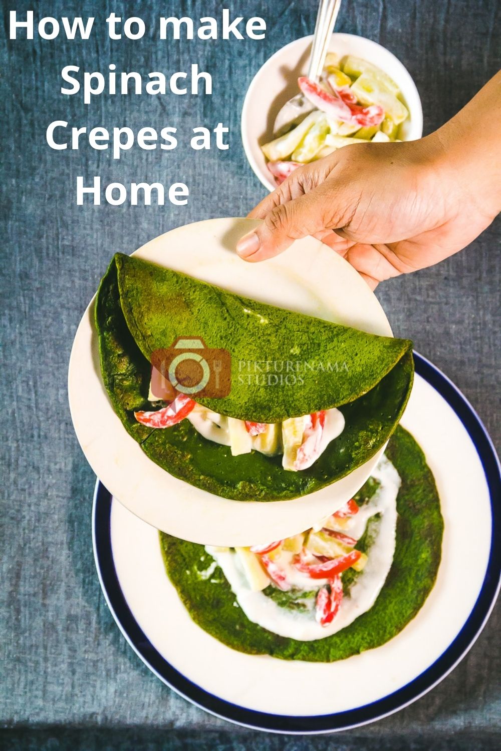 Easy way to make Spinach Crepes at home - 2
