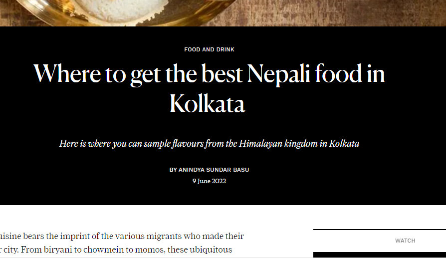 Nepali cuisine in India at CondeNast Traveller India 