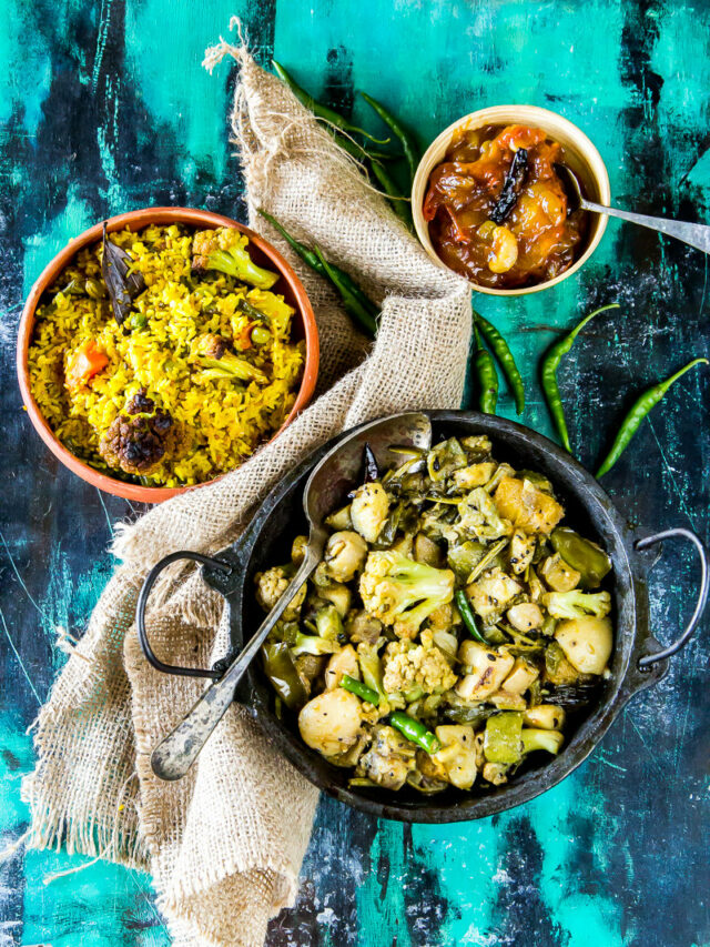 Bengali Ashtami Lunch Platter