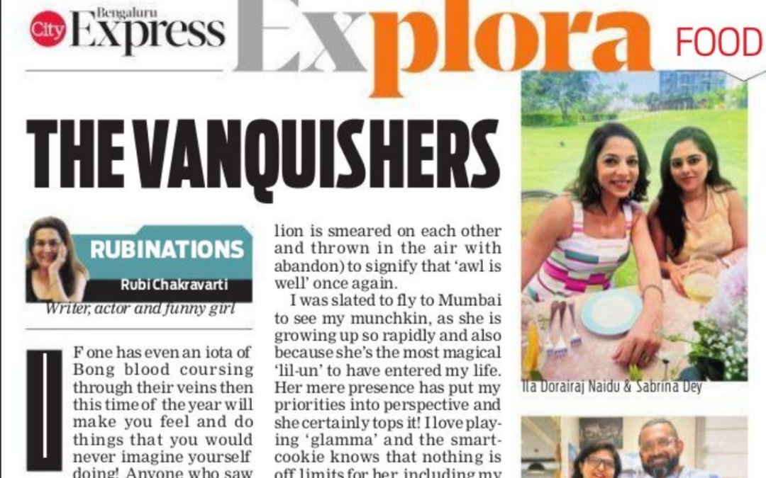 The Bengali food Festival at the Grand Mercure Gopalan Mall, Bengaluru gets featured by Indulge – The New Indian Express