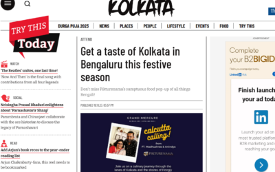 My Kolkata features how Pikturenama is ready to deliver the taste of Kolkata in Bengaluru this festive season